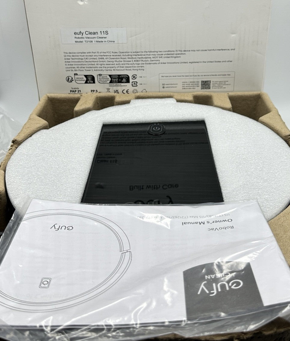 Eufy by Anker RoboVac 11S Robot Vacuum 1300Pa Strong Suction T2108111 - BLACK