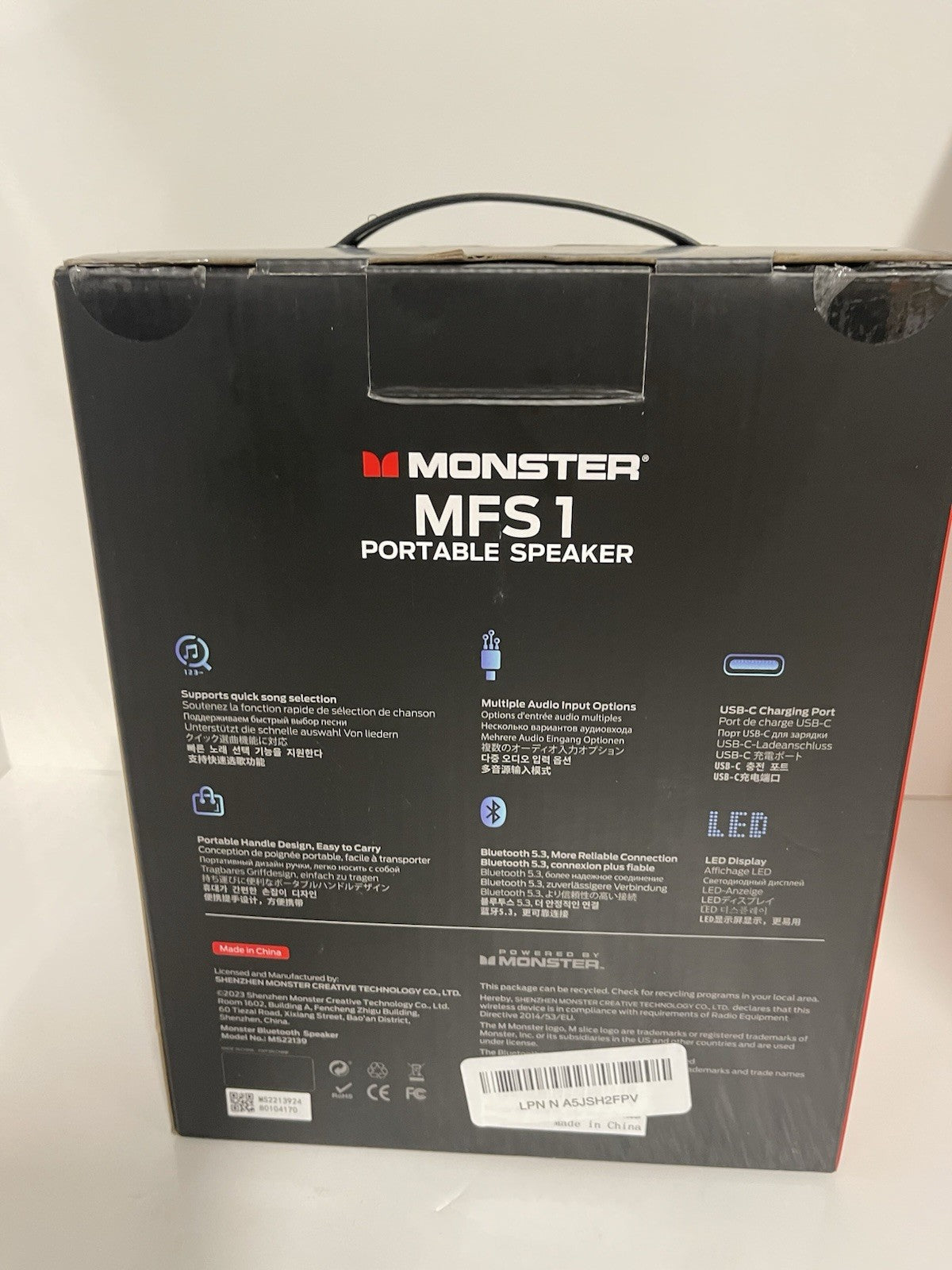 Monster MFS 1 Portable Bluetooth Speaker