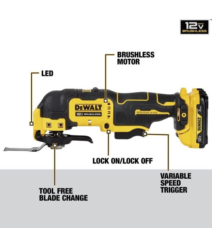 DEWALT DCS356C1R 20V MAX Oscillating Multi-Tool (1.5 Ah) New Open Box