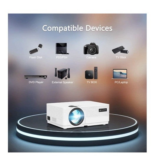 Vankyo Leisure 470 Wireless Mini Projector (HD 1080P Supported) - White