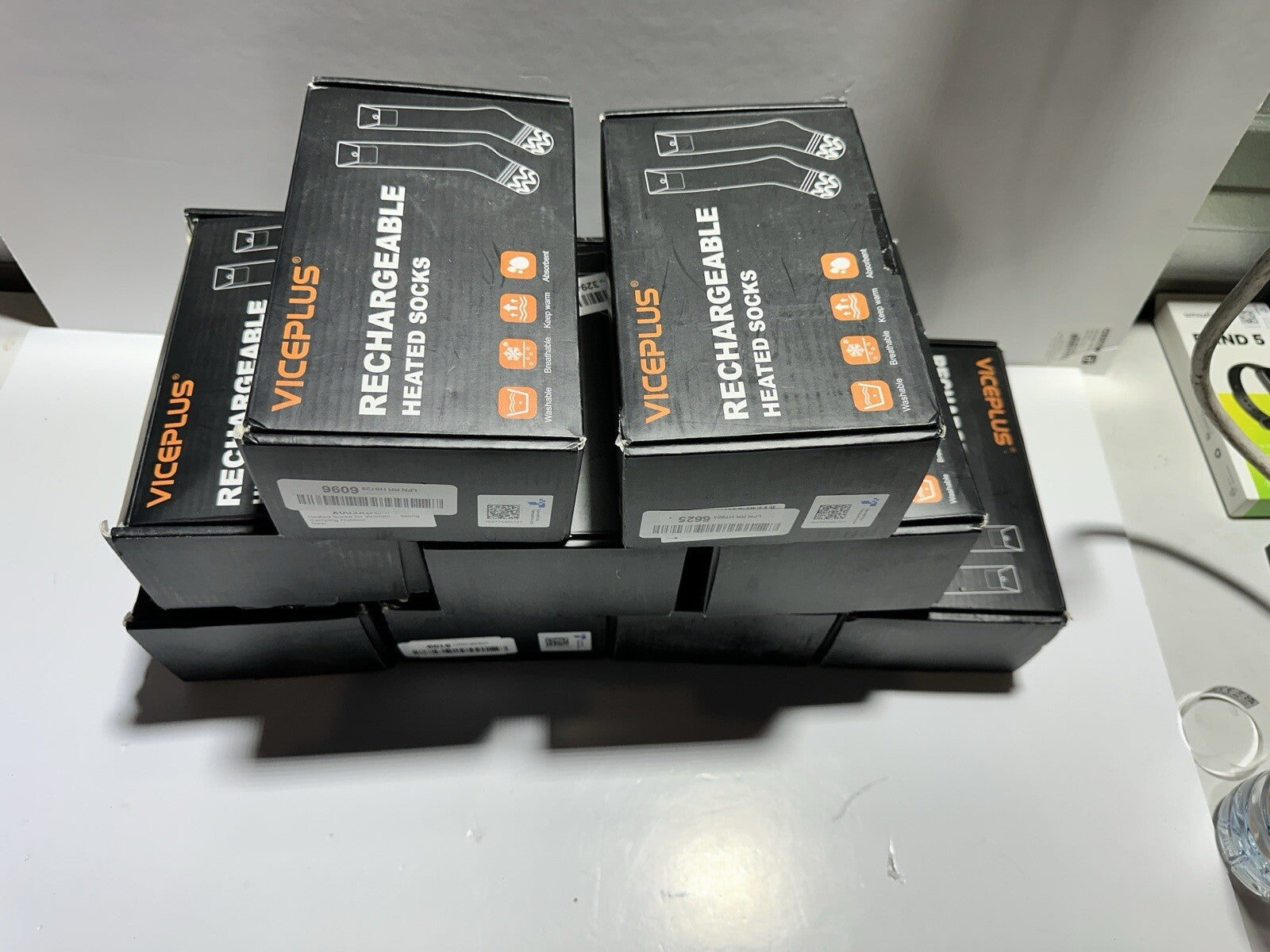 LOT OF HEATED SOCKS 9 Boxes