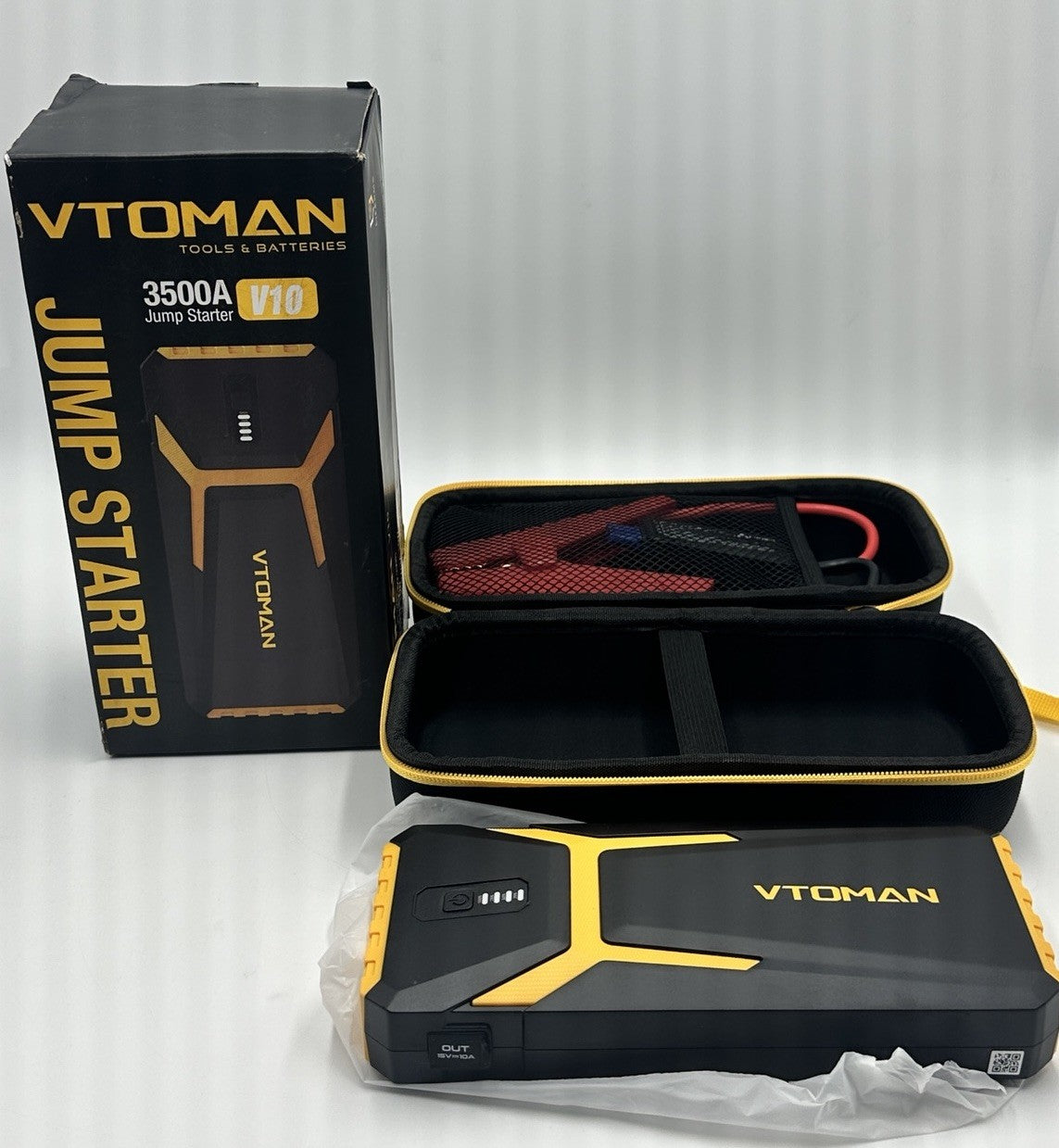 VTOMAN V10 Js-391  3500A JUMPSTARTER 9.5l Gas 7.5L Diesel
