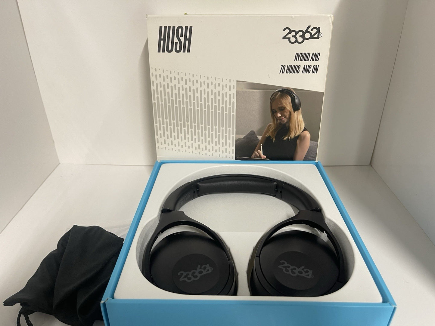 233621 Hush Hybrid Active Noise Cancelling Bluetooth Headphones