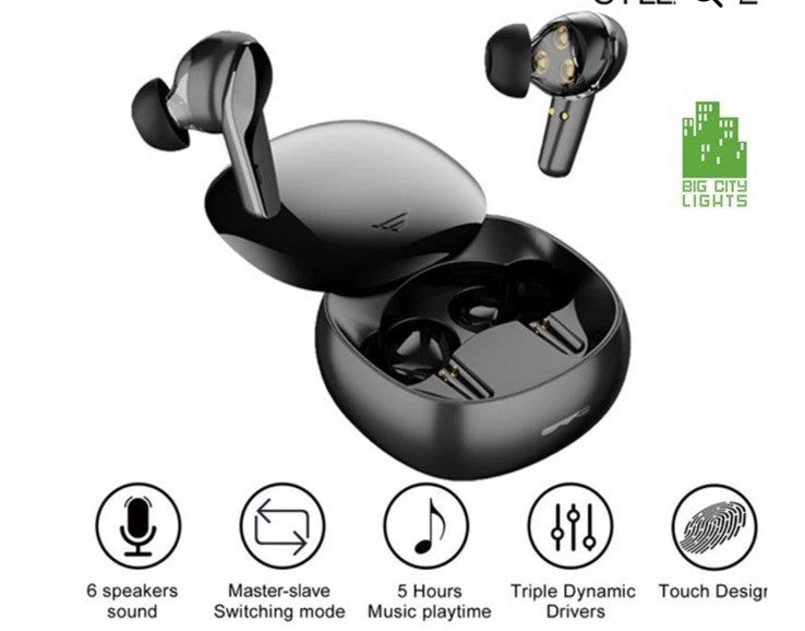 TWS Headset WD1100 (Otlonpe Wireless Earbuds- Black