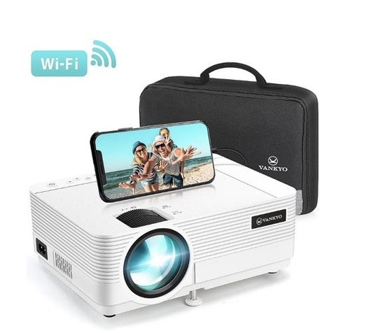 Vankyo Leisure 470 Wireless Mini Projector (HD 1080P Supported) - White