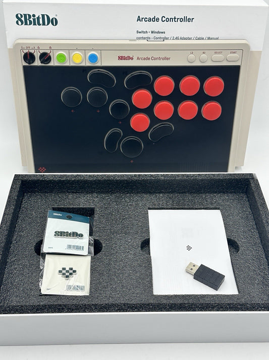 8BitDo All-Button Arcade Controller N Edition Switch 2 Windows Leverless