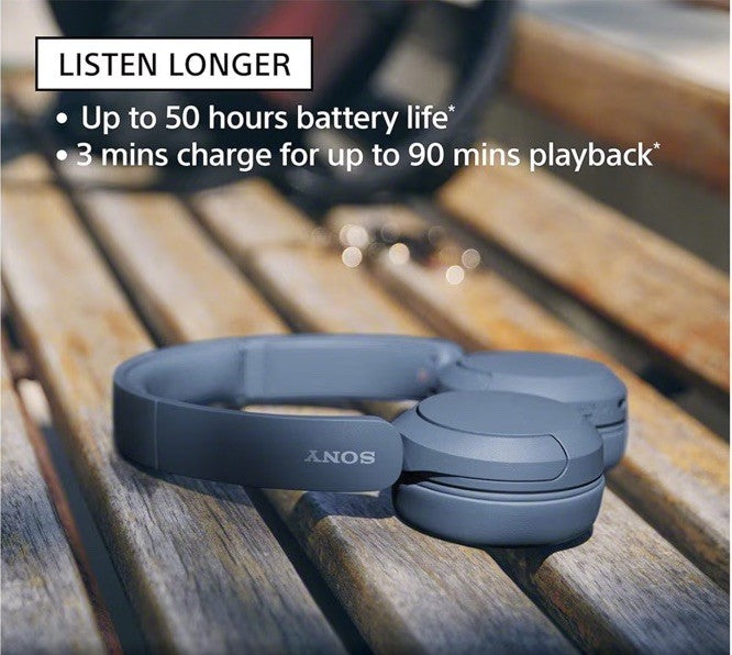 Sony - WH-CH520 Wireless On-Ear Headphones Black Open Box New