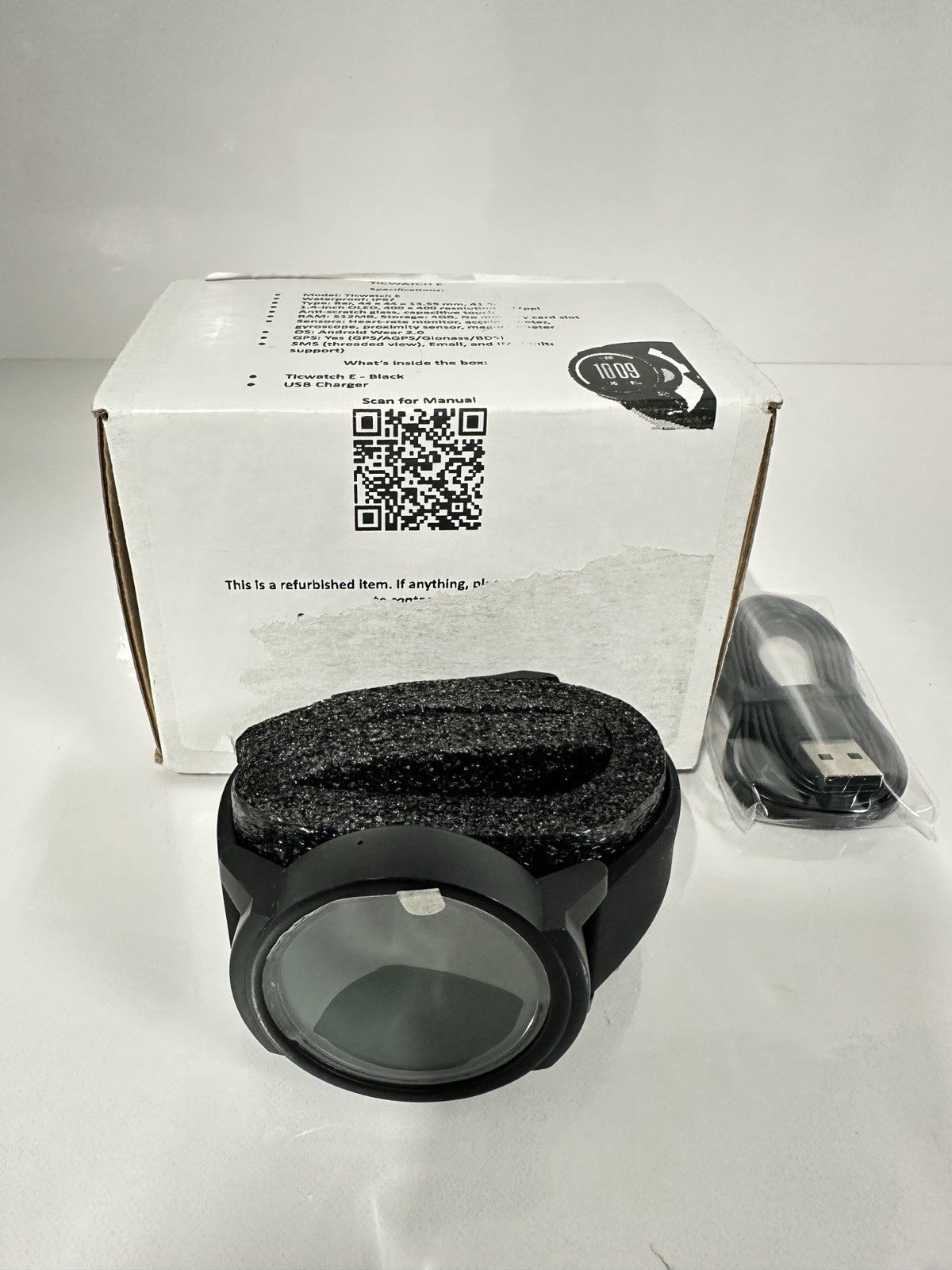 Mobvoi TicWatchE 44mm Smartwatch - Black