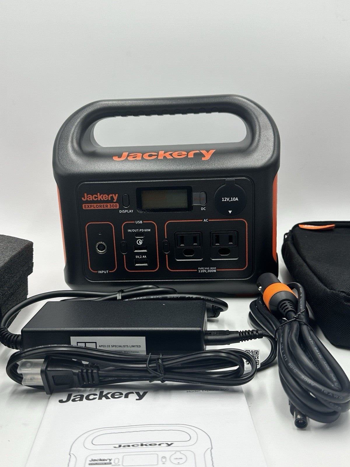 Jackery Portable Power Station Explorer 300, 292Wh Backup LiFePO4 Battery, So...