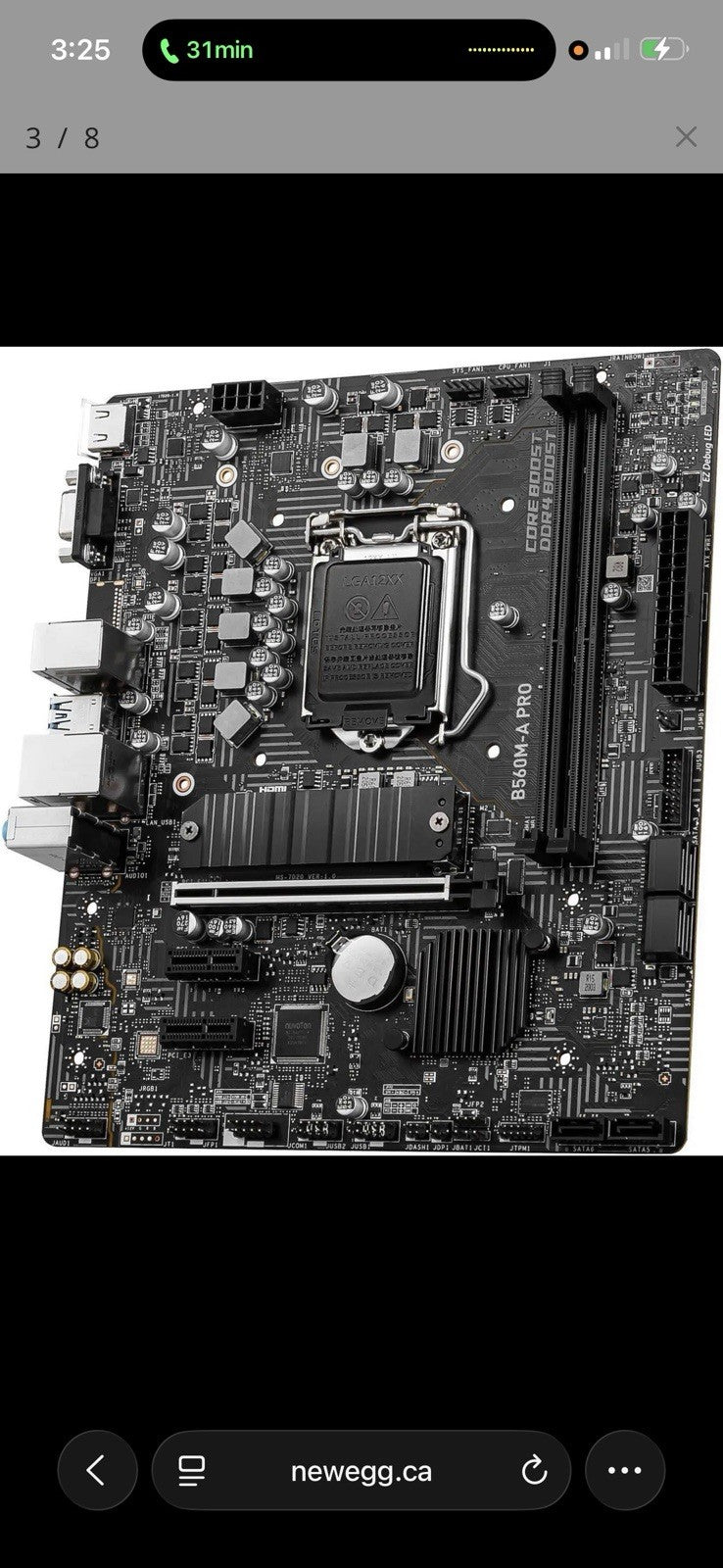 MSI B560M PRO-VDH Motherboard Core Boost Lightning Gen4 HDMI NEW