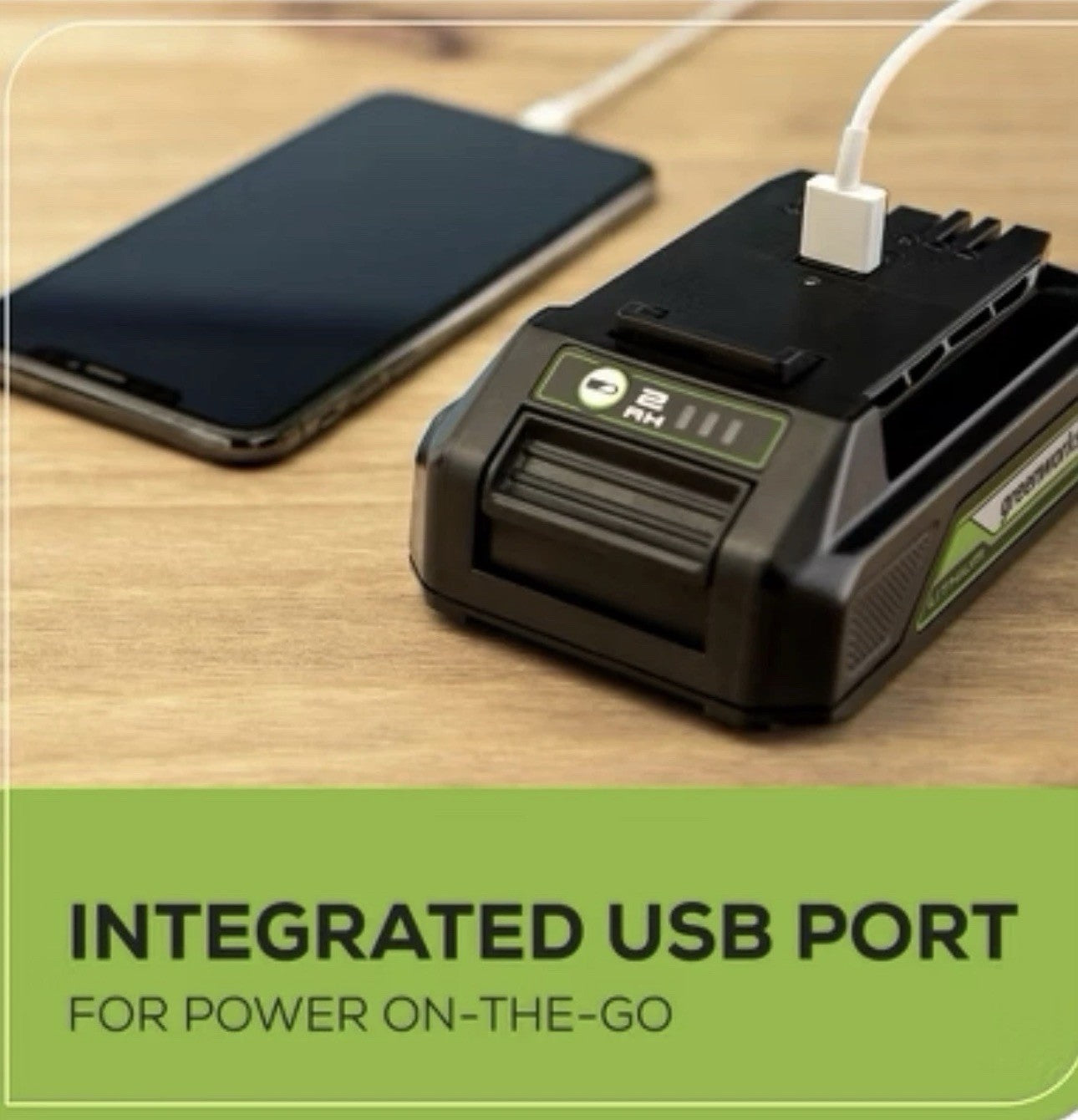 Greenworks POWERALL 24V  2.0Ah Lithium-Ion Power Tool Battery