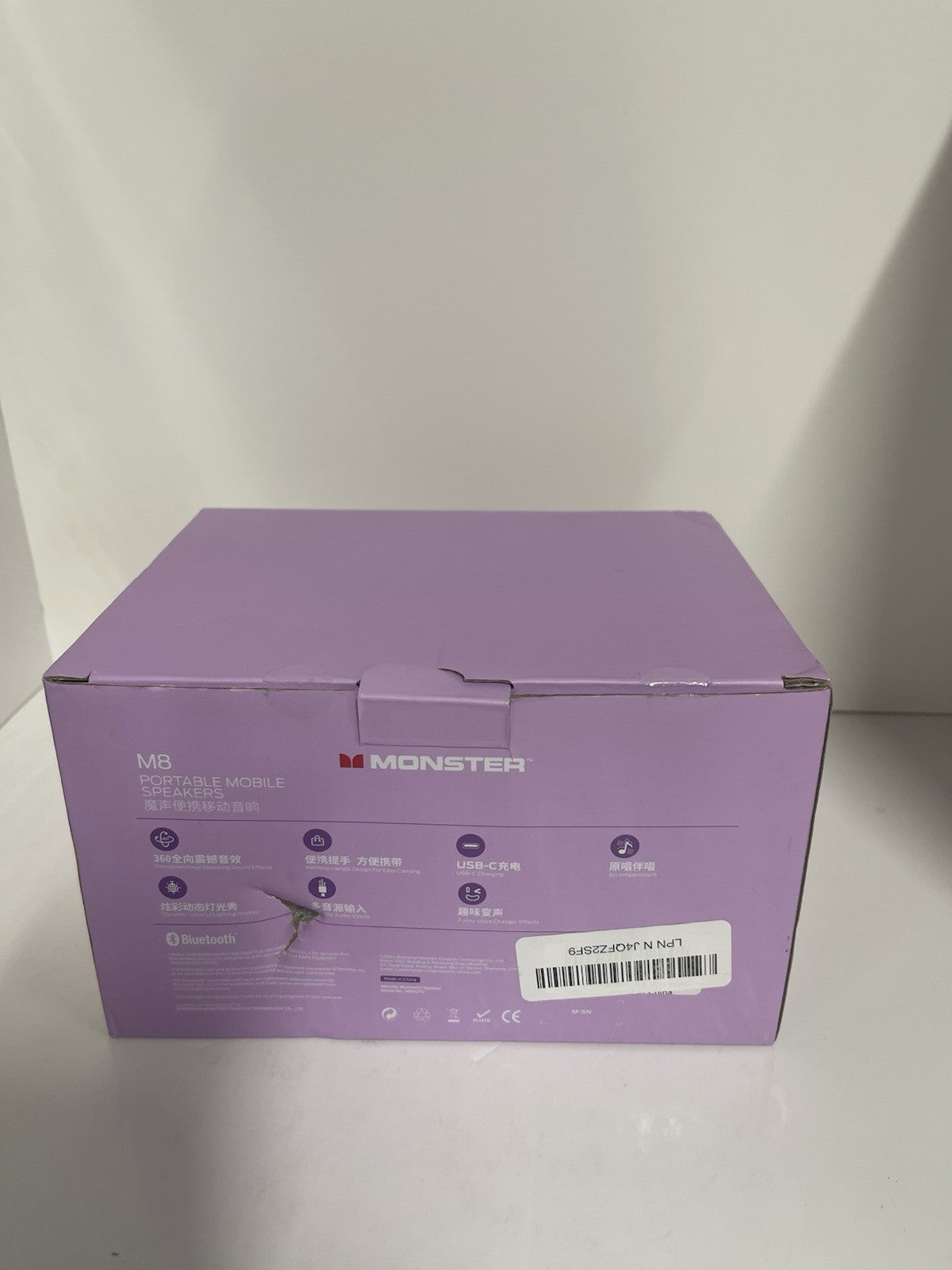 Monster M8 bluetooth 5.4 Speaker Portable Speaker with Dual Microphone RGB