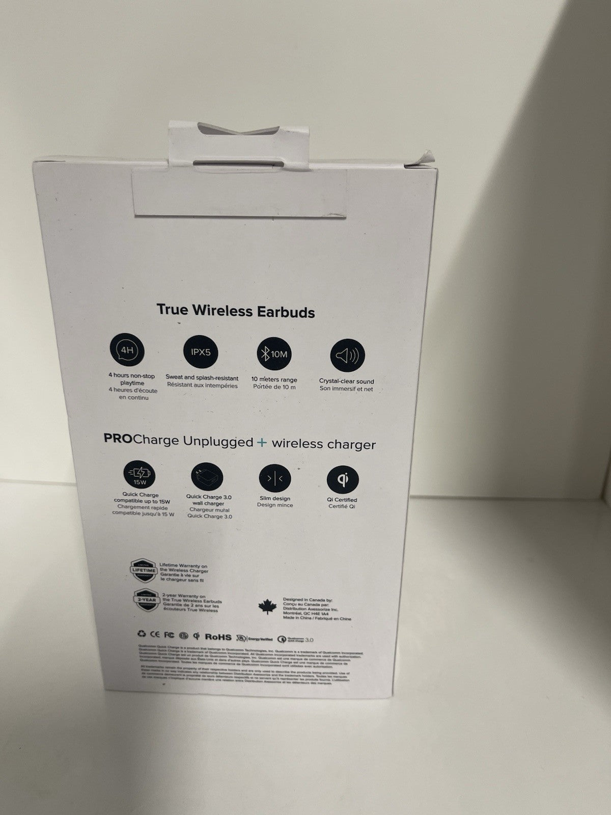 Axessorize Essential Bundle | Truly Wireless Headphones & Wireless Charger 