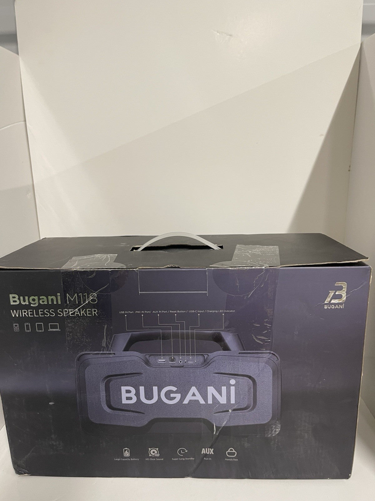 BUGANI M118 Bluetooth Portable Speaker - Black
