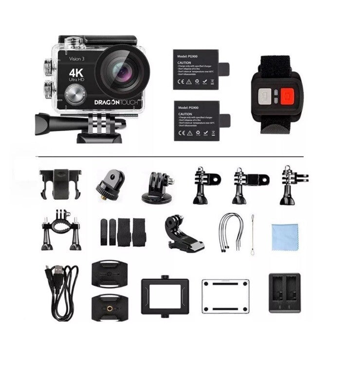 Dragon Touch Vision 3 Waterproof Action Camera