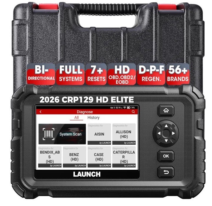 LAUNCH CRP129 HD Heavy Duty Truck Scanner Speed Limit Adjust DPF Diagnostic Tool