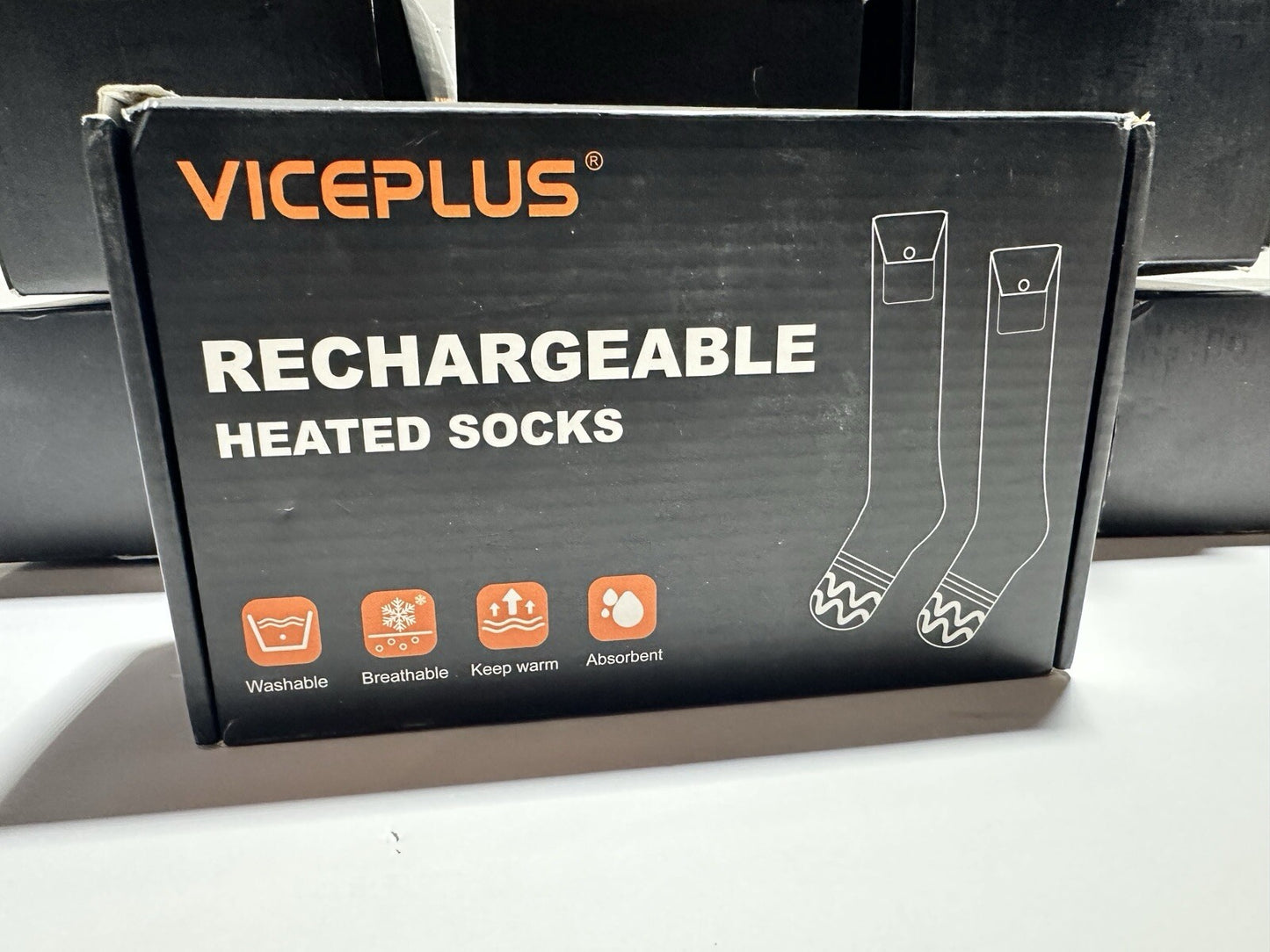 LOT OF HEATED SOCKS 9 Boxes