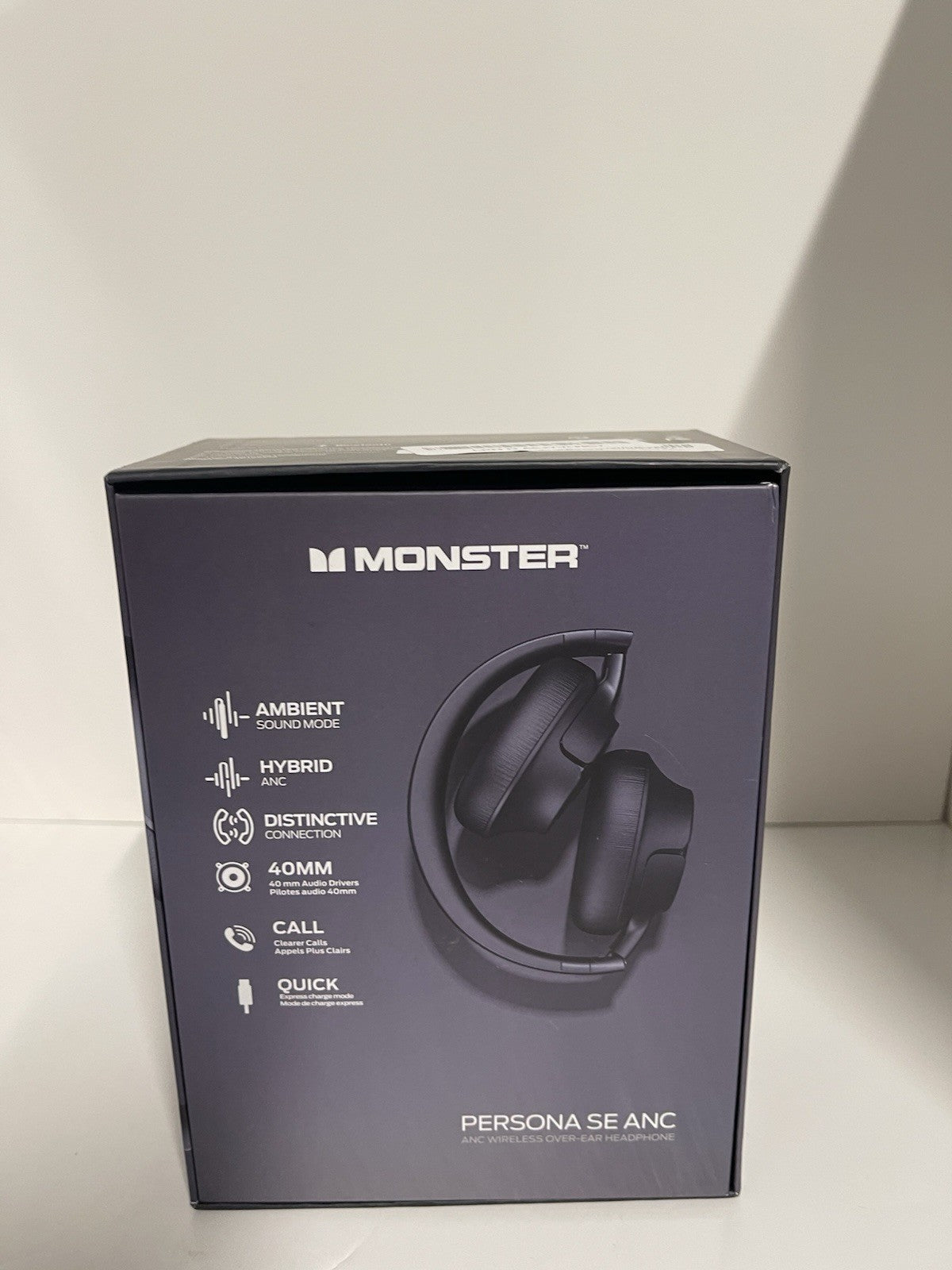 Monster Persona SE ANC Wireless Over-Ear Headphones, Black