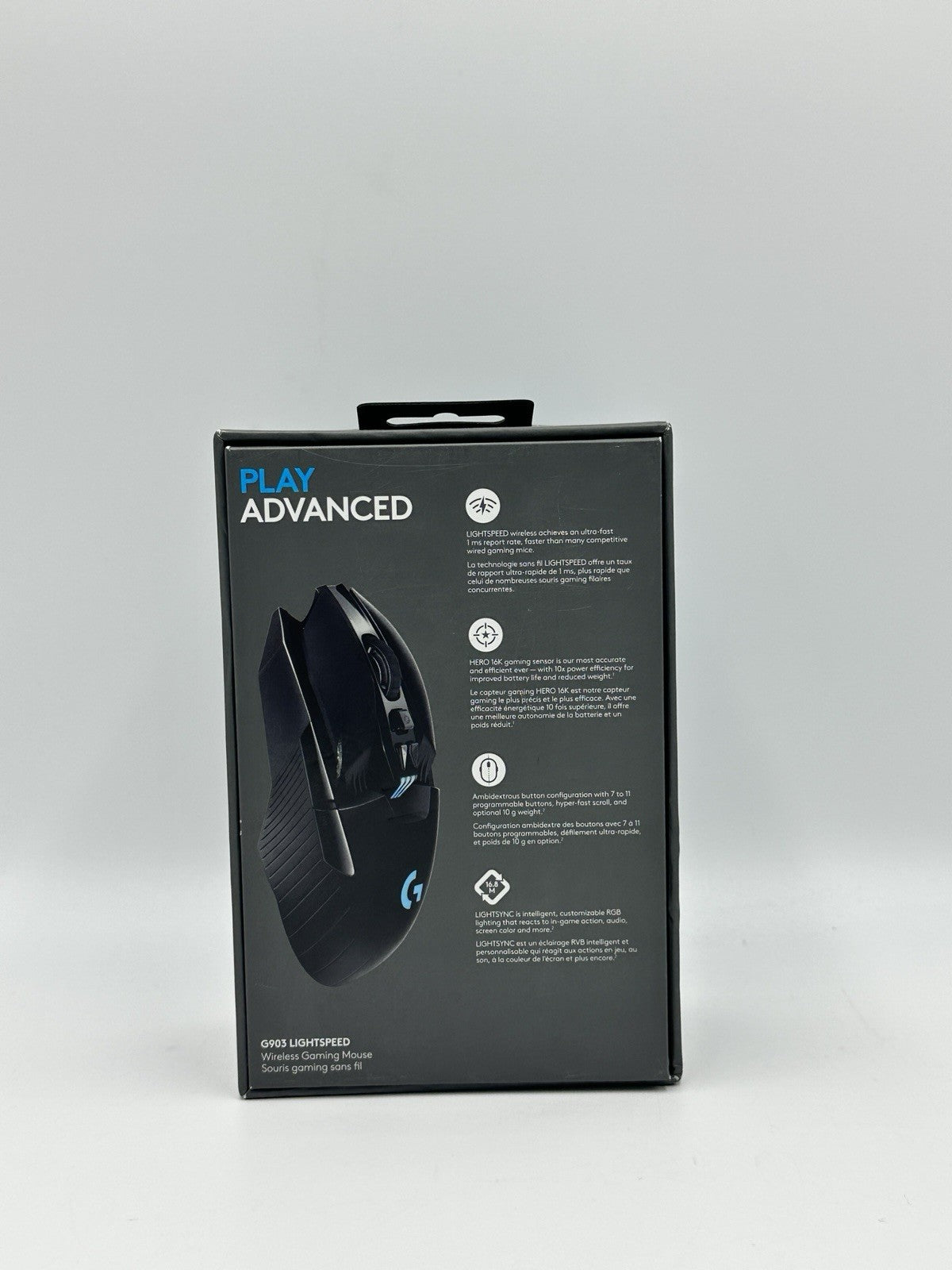 Logitech G903 Lightspeed Wireless Gaming Mouse w/Hero 25K Sensor, Ambidextrous