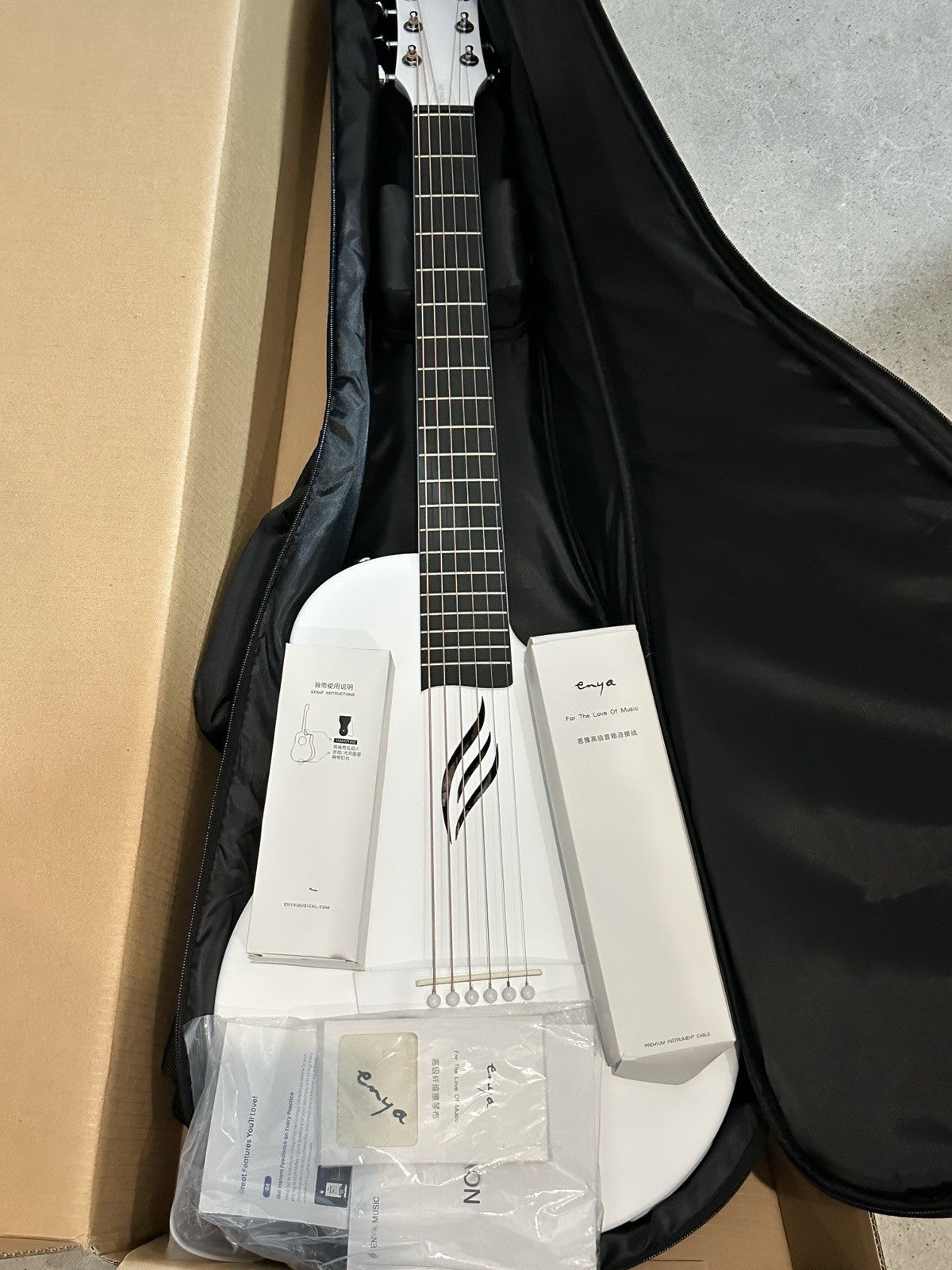 Acoustic Electric Guitar 35 Carbon Fiber Bluetooth Enya NOVA GO SP1
