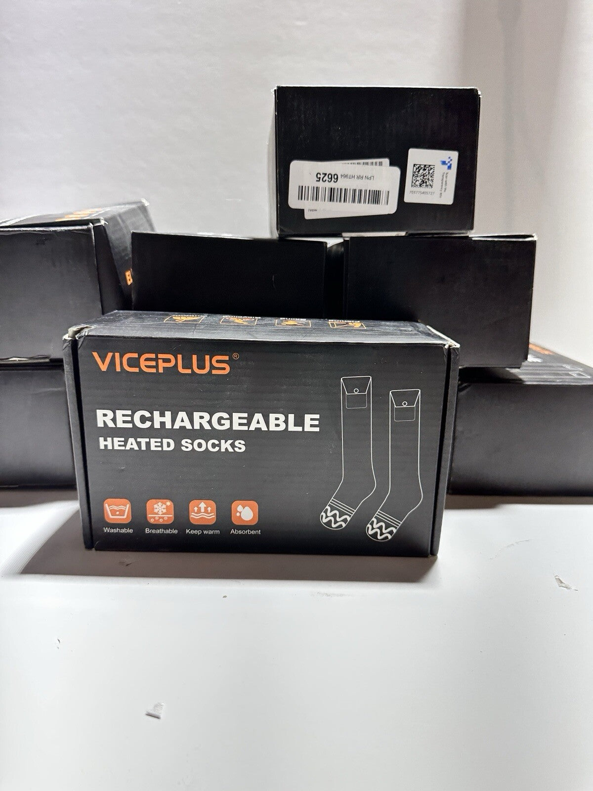 LOT OF HEATED SOCKS 9 Boxes