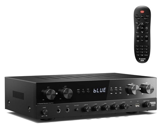 🔊 Donner MAMP5 Bluetooth HiFi Power Amplifier Receiver 4 Channel Audio Amp 440W