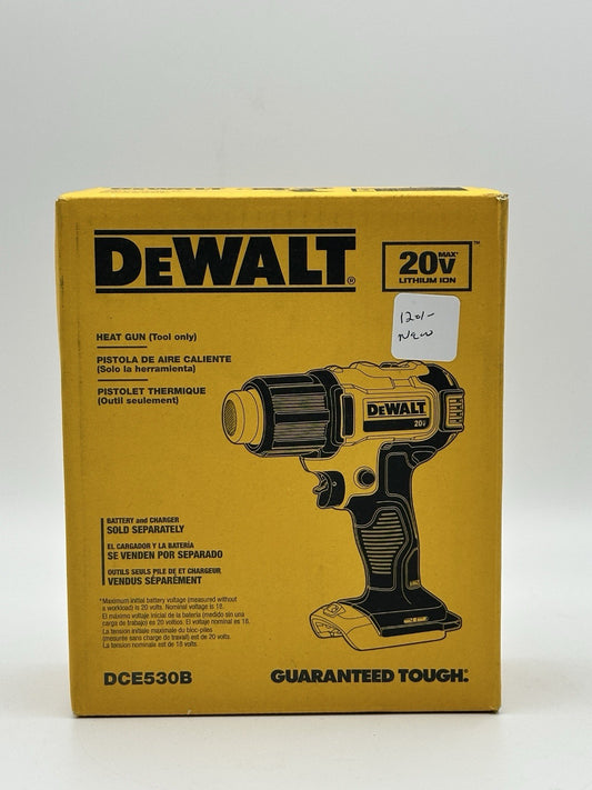 DEWALT 20V MAX Cordless Compact Heat Gun with Flat and Hook Nozzle Attachments