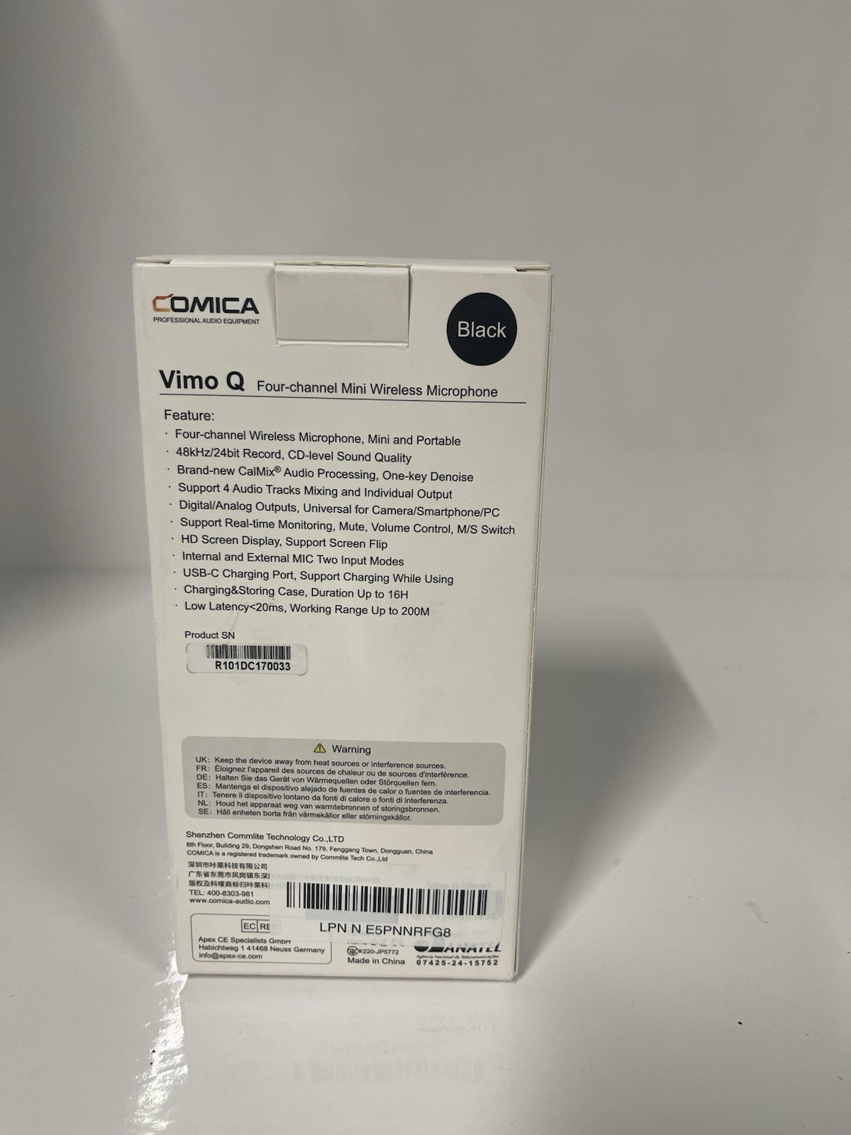 COMICA Vimo Q 4-Channel Wireless Lavalier Microphone System