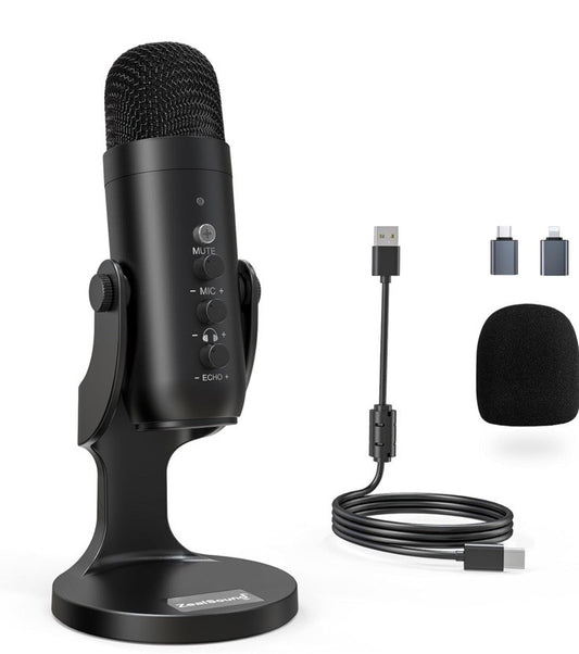 Zeal Sound Professional Studio Microphone - Black - Plug & Play  - Brand New