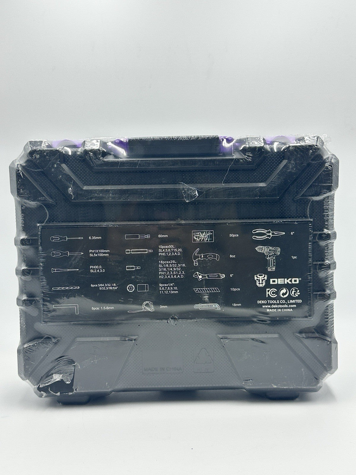 Tool Set: Tool Kit with 8V Cordless Drill, Hand Toolbox with storage case, To...
