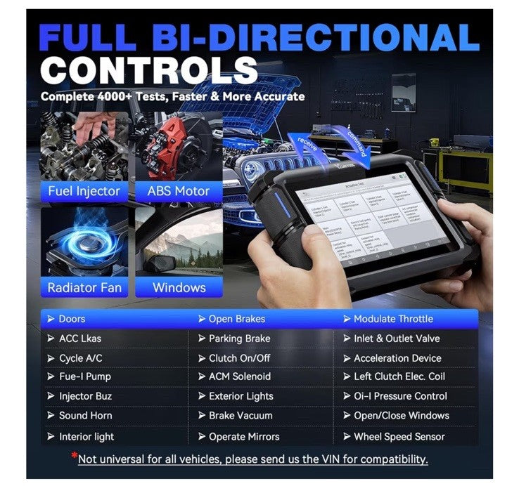 VDIAGTOOL VD70 OBD2 Scanner Bidirectional Tool Full System Diagnostic 39+ Rest