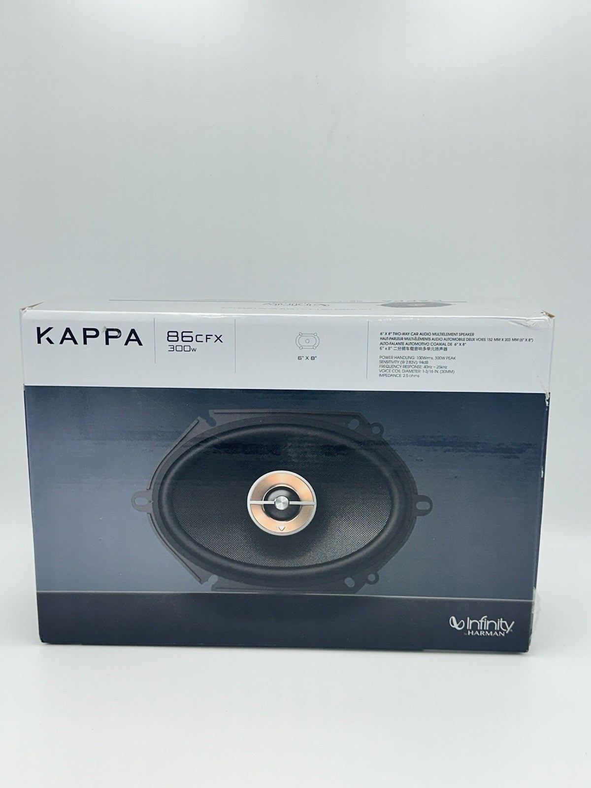 Infinity KAPPA 86CFX 6x8" 2-Way Car Speakers 300 Watts 100 Watts Rms 2.5 Ohms