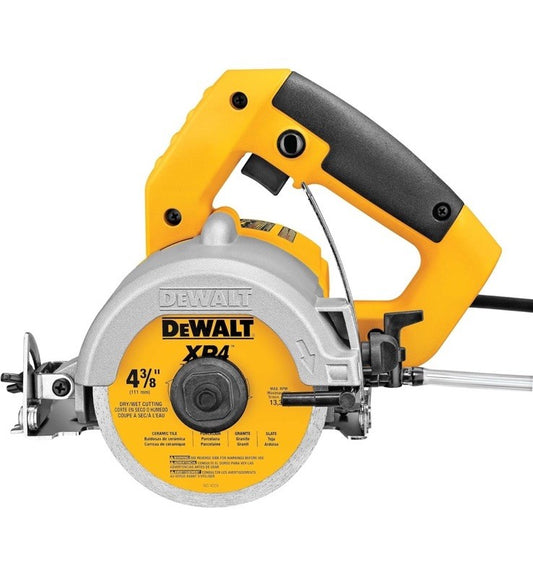 DeWALT DWC860W HD 4-3/8'' 10.8 Amp Wet Dry Tile Stone Masonry Saw No Blades