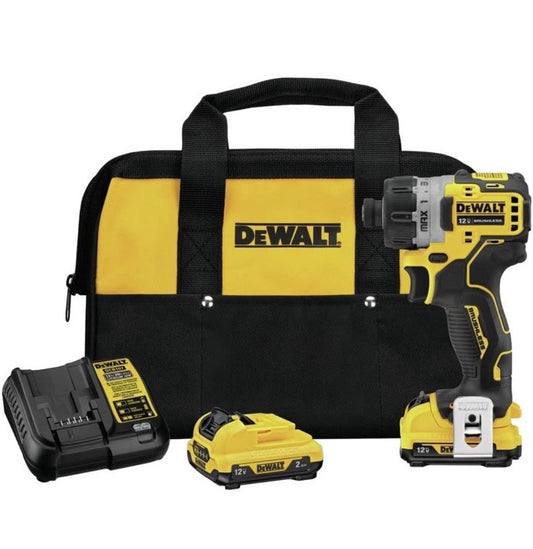 DeWalt DCF801F2 12V MAX Brushless Xtreme Sub-Compact 1/4" HEX Impact Driver Kit