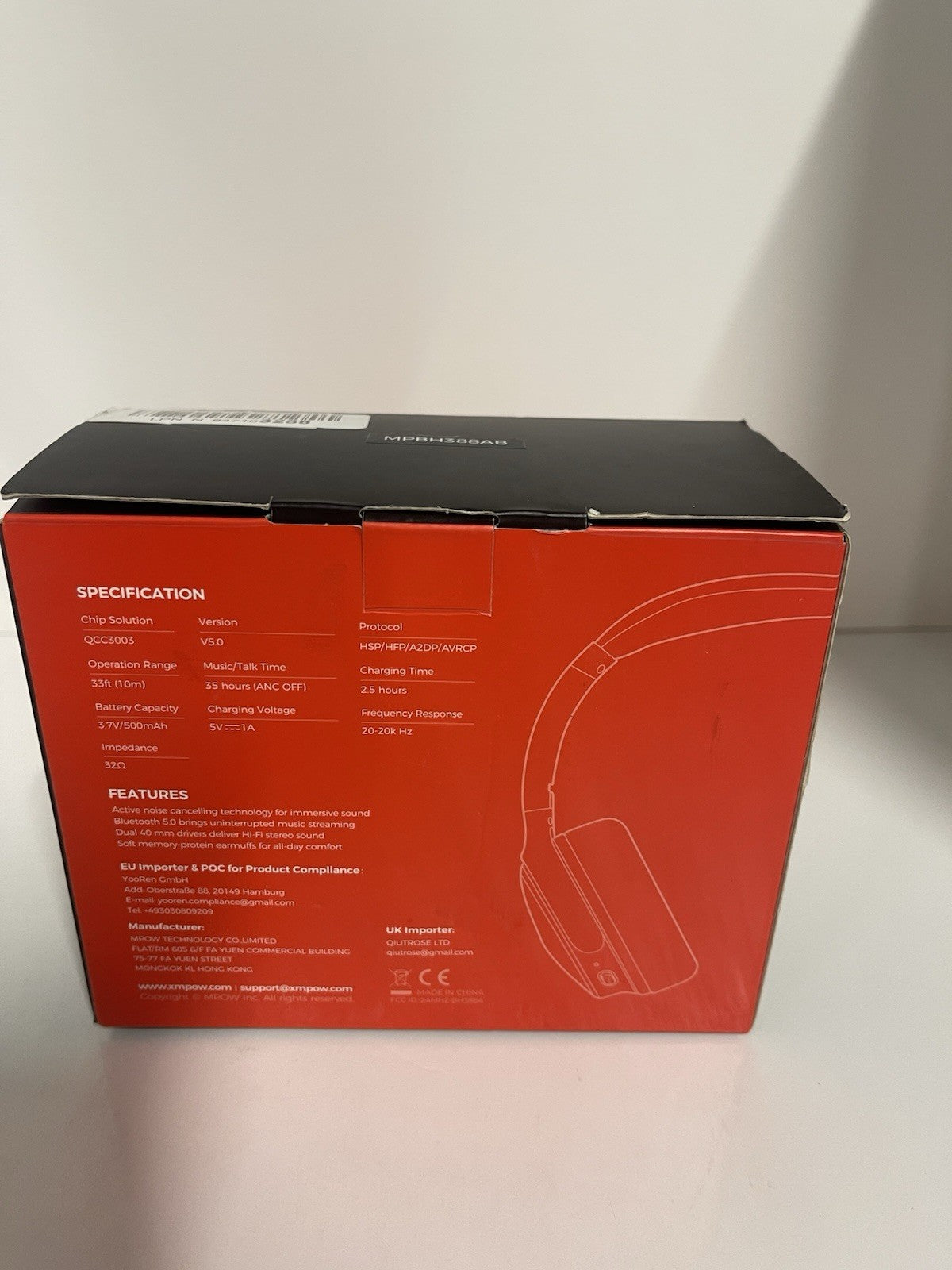 MPOW H19 IPO ANG WIRELESS HEADPHONES