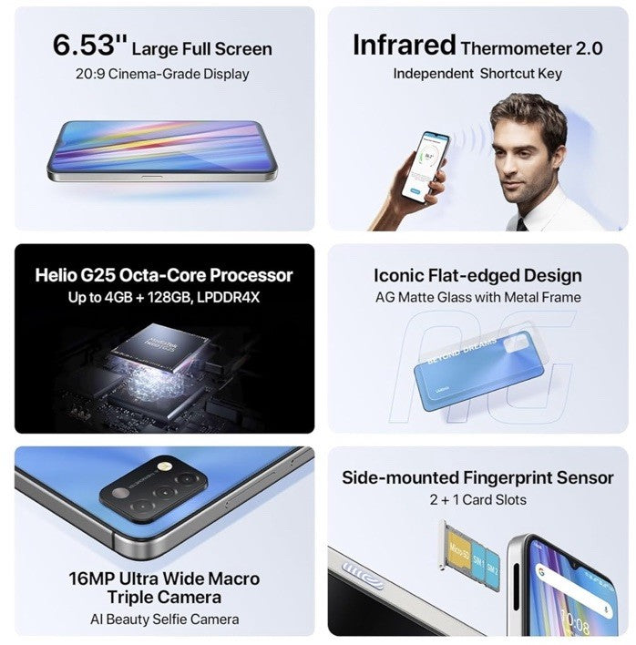 Umidigi a11 Mist Blue 4gb-128gb
