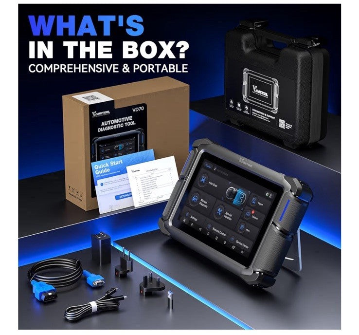 VDIAGTOOL VD70 OBD2 Scanner Bidirectional Tool Full System Diagnostic 39+ Rest