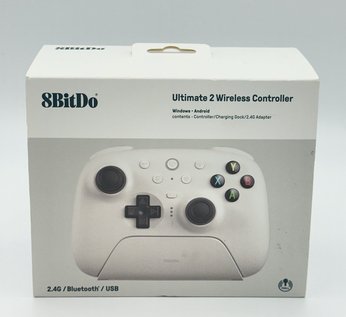 8BitDo Ultimate 2.4G Wireless Controller for Android - White  (with Charging...