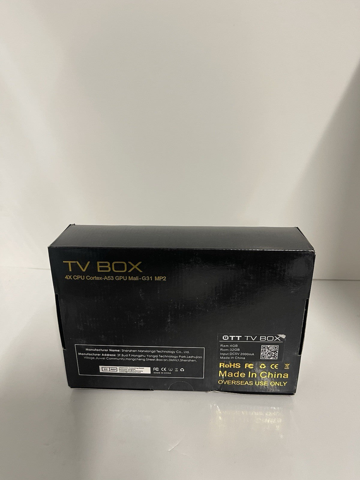TV Box 4x CPU Cortex-A53 GPU Mail-G31 MP2 - T 95