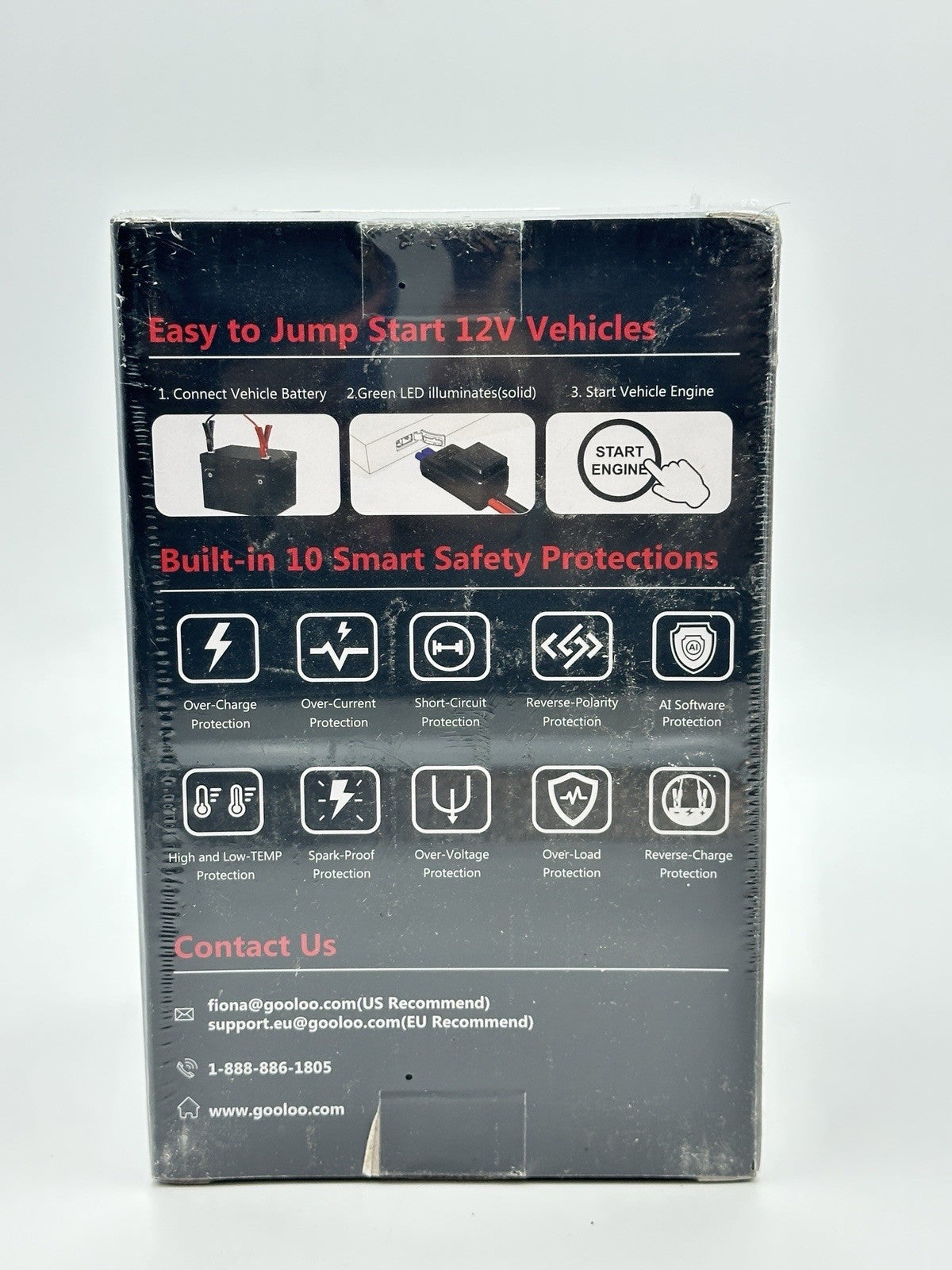 ELITE GOOLOO GE 1200 JUMPSTARTER  3000A 8.5L  GAS 6.0 DIESEL