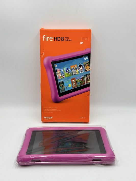 Fire HD 8 Kids Edition tablet, 8" HD display, 32 GB, Pink. New/Sealed