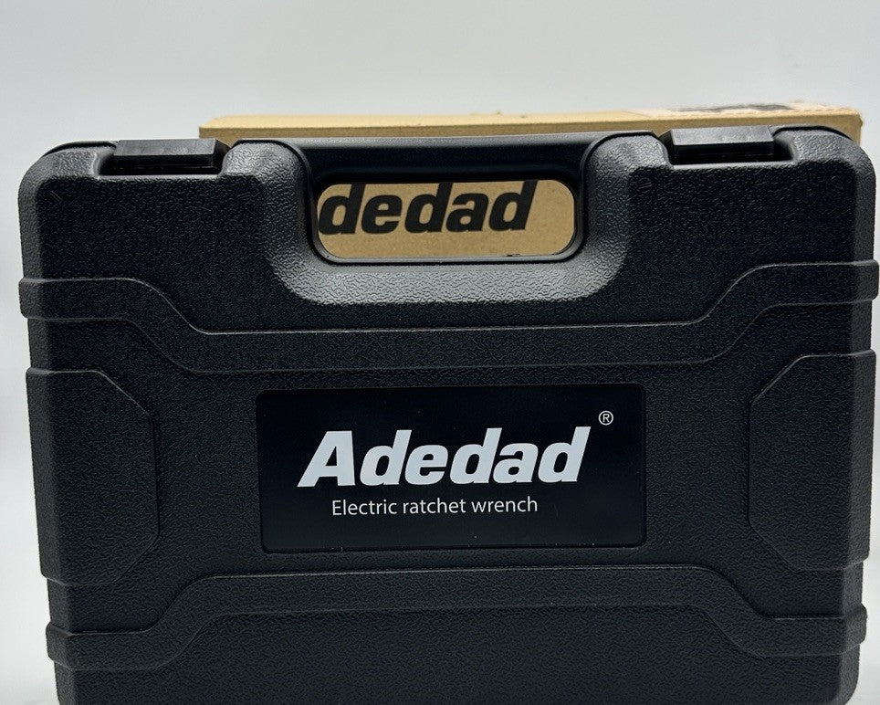 Adedad Cordless Electric Ratchet Wrench Set 3/8" 40 Ft-lb 400 RPM 12V 2 Bat NEW 