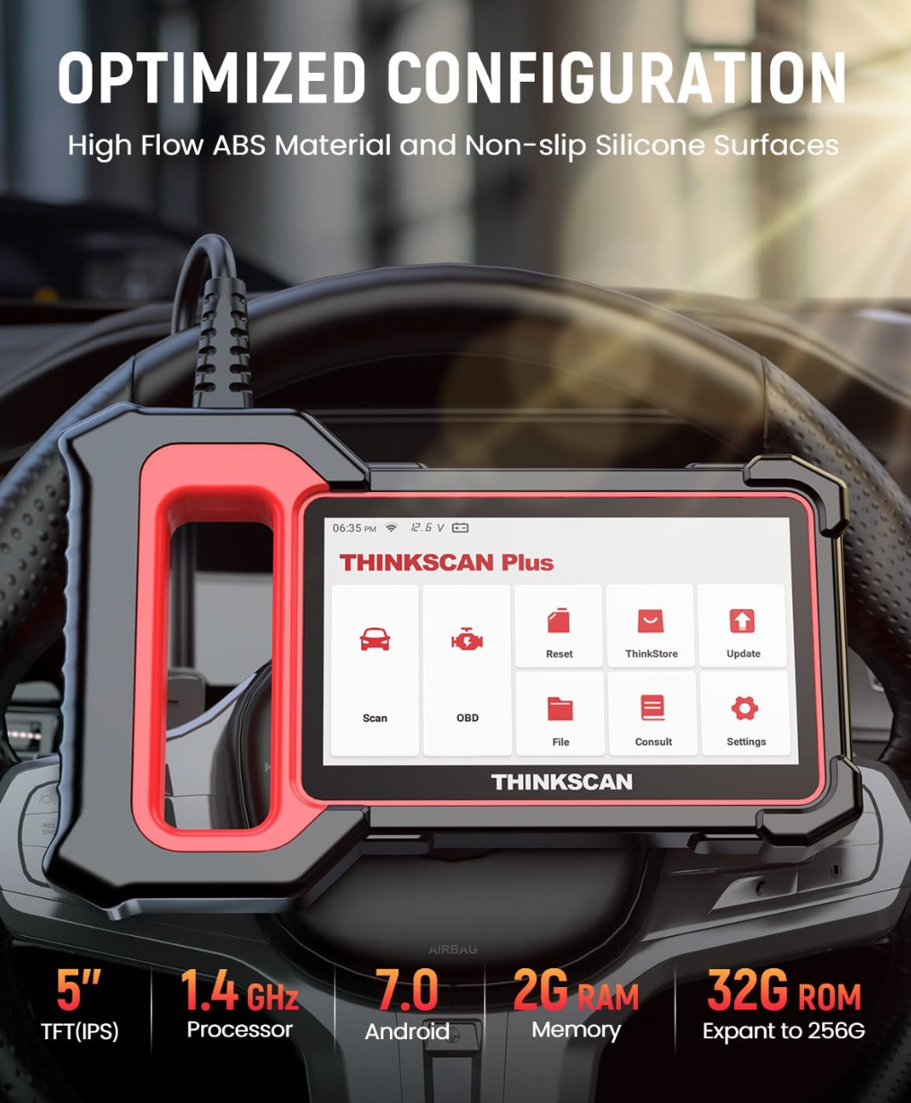 THINKCAR OBD2 Scanner, ThinkScan Plus S7 System Diagnostic Scan Tool