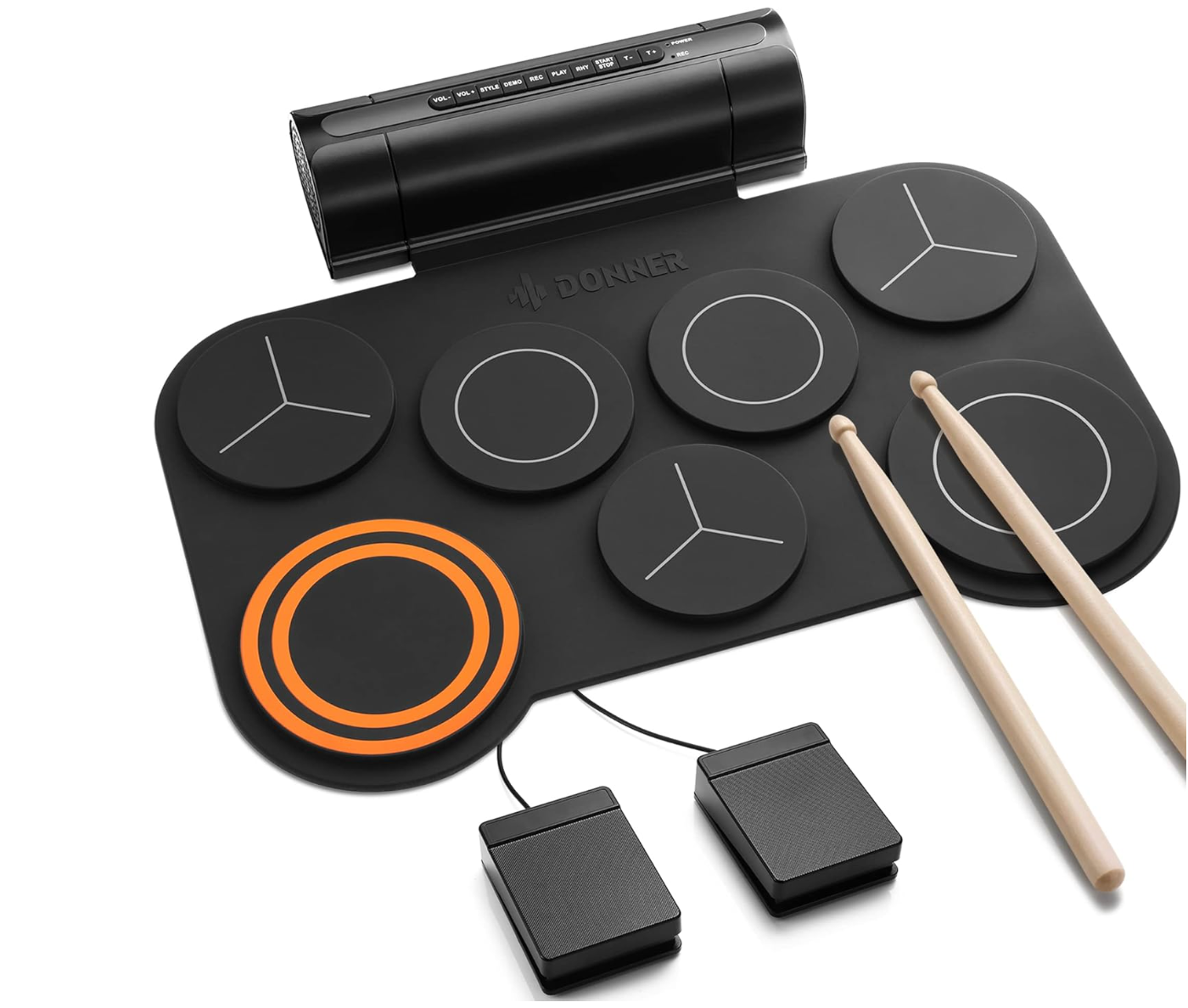 Donner Electronic Drum Set, 7 Pads Electric Drum (DED-20)