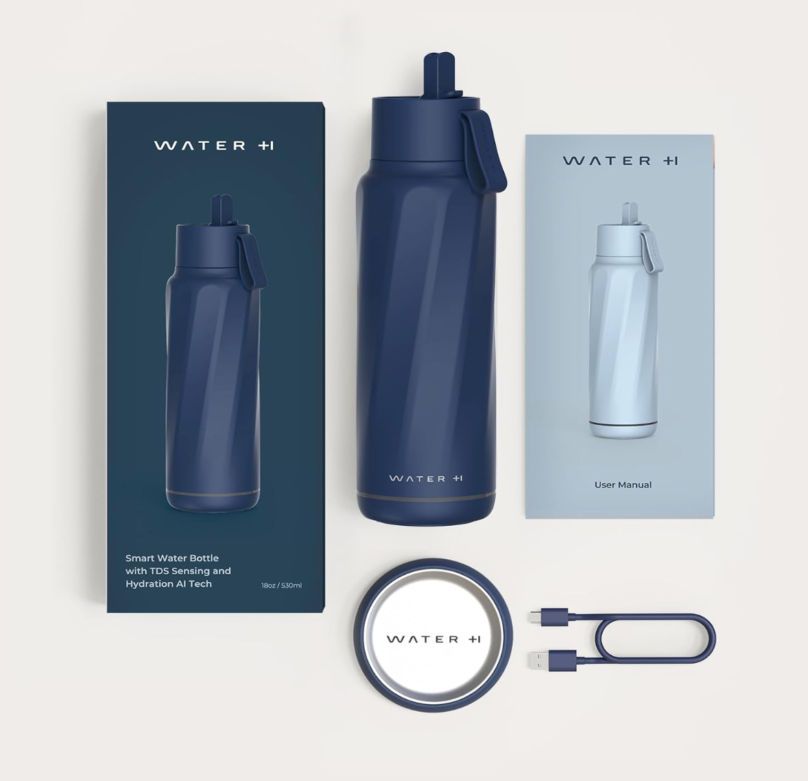 Vita Smart Water Bottle (Dark Blue)