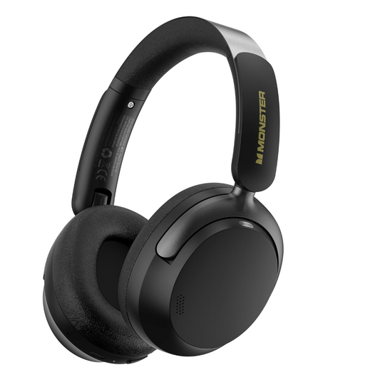 Monster Persona 3rd ANC Bluetooth Headphones Black & Gold (Brand New)