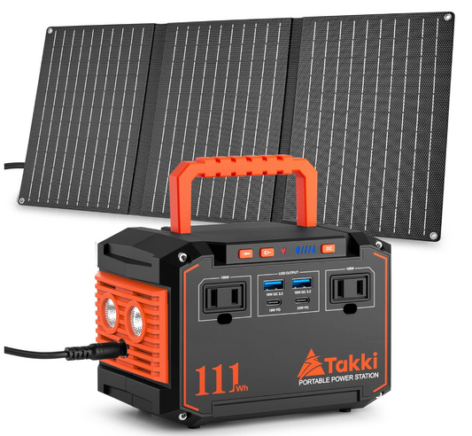 Takki 150W Peak Solar Generator with 30W Solar Panel (Brand New)