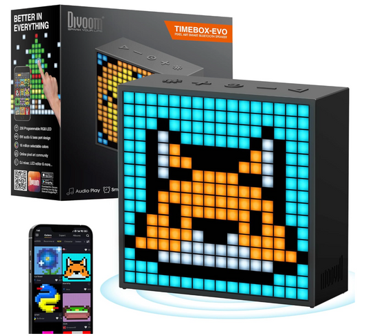 Divoom TimeBox Evo - Pixel Art Bluetooth Speaker