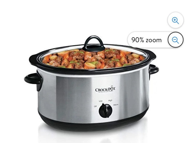 Crock-Pot 7 Quart Oval Manual Slow Cooker – Stainless Steel | Versatile, Large
