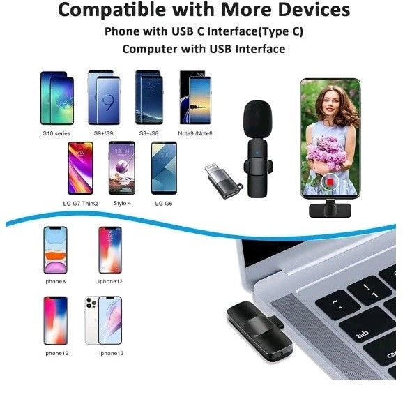 wireless lavalier microphone(4 Pieces)